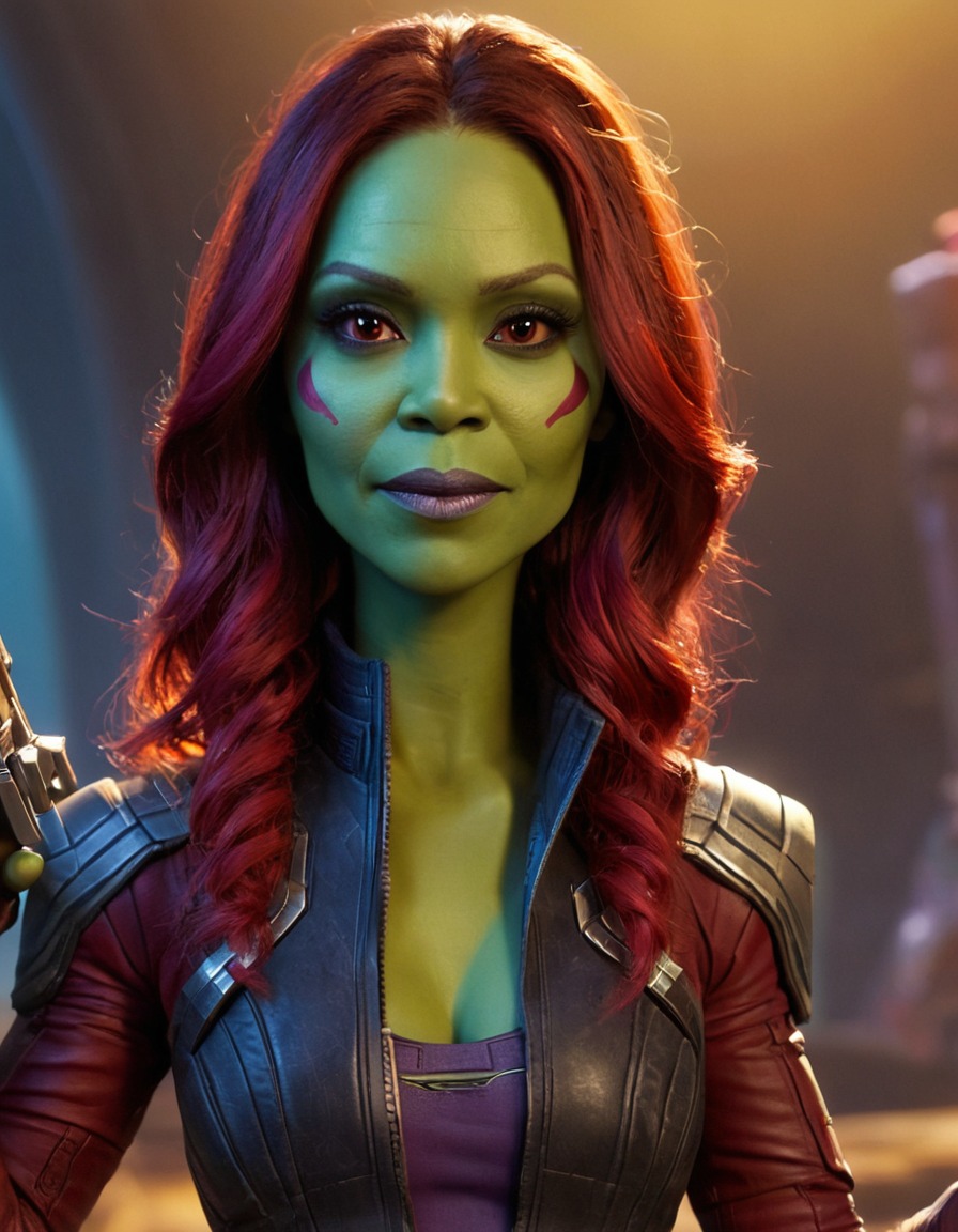 fun, gamora, guardians of the galaxy, caricature, marvel, humor