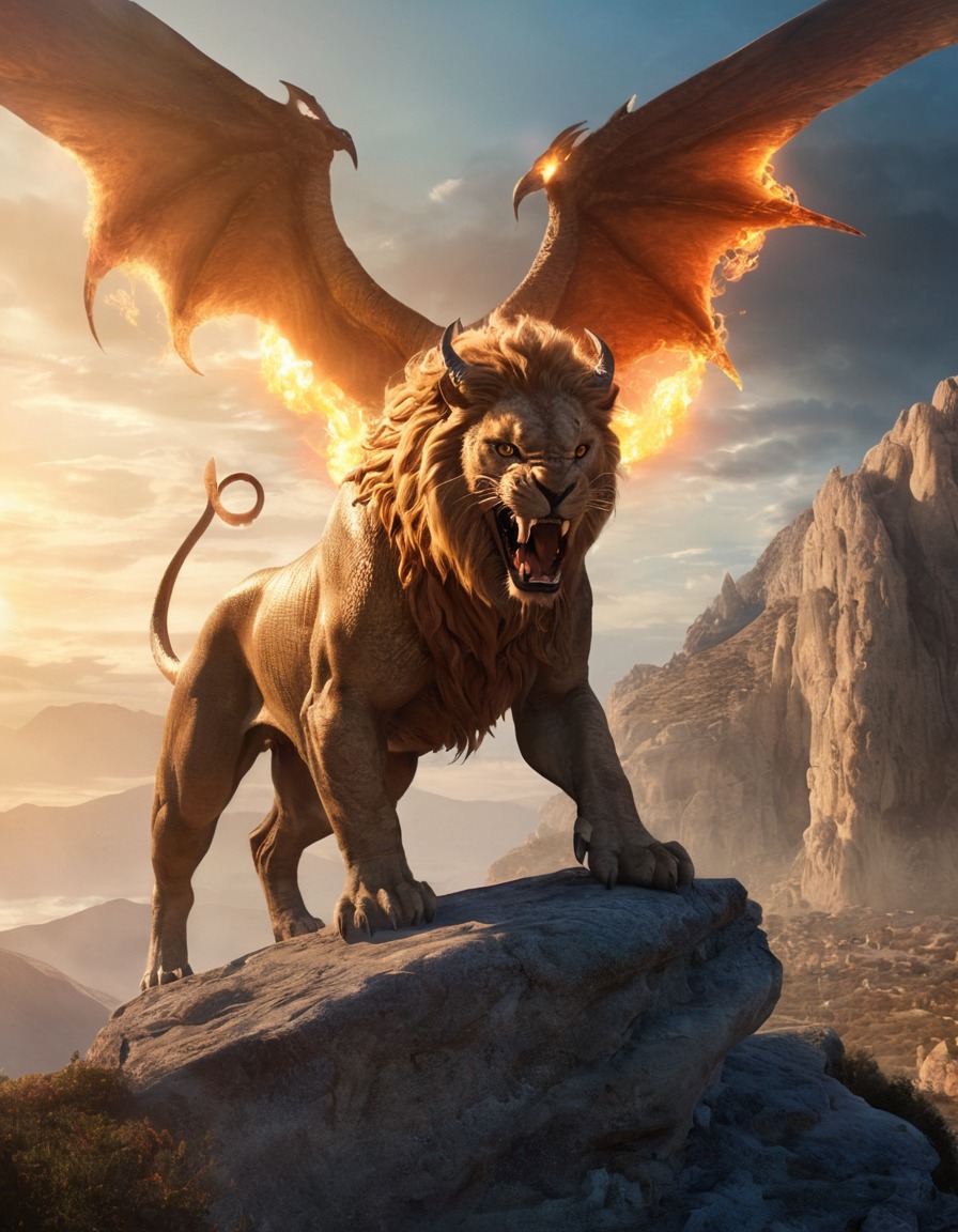 chimera, greek mythology, fantasy, mythical creature