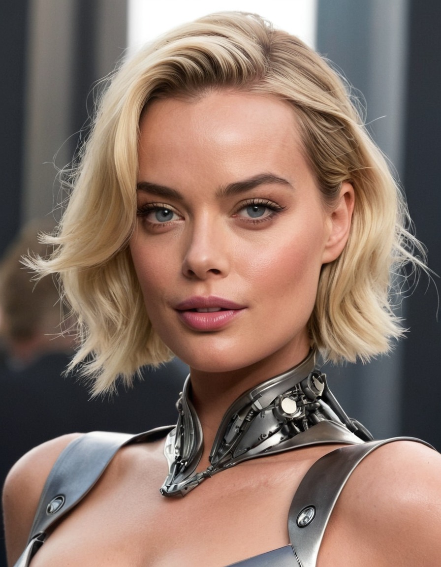 robot, artificial intelligence, android, futuristic technology, margot robbie, actress, science fiction