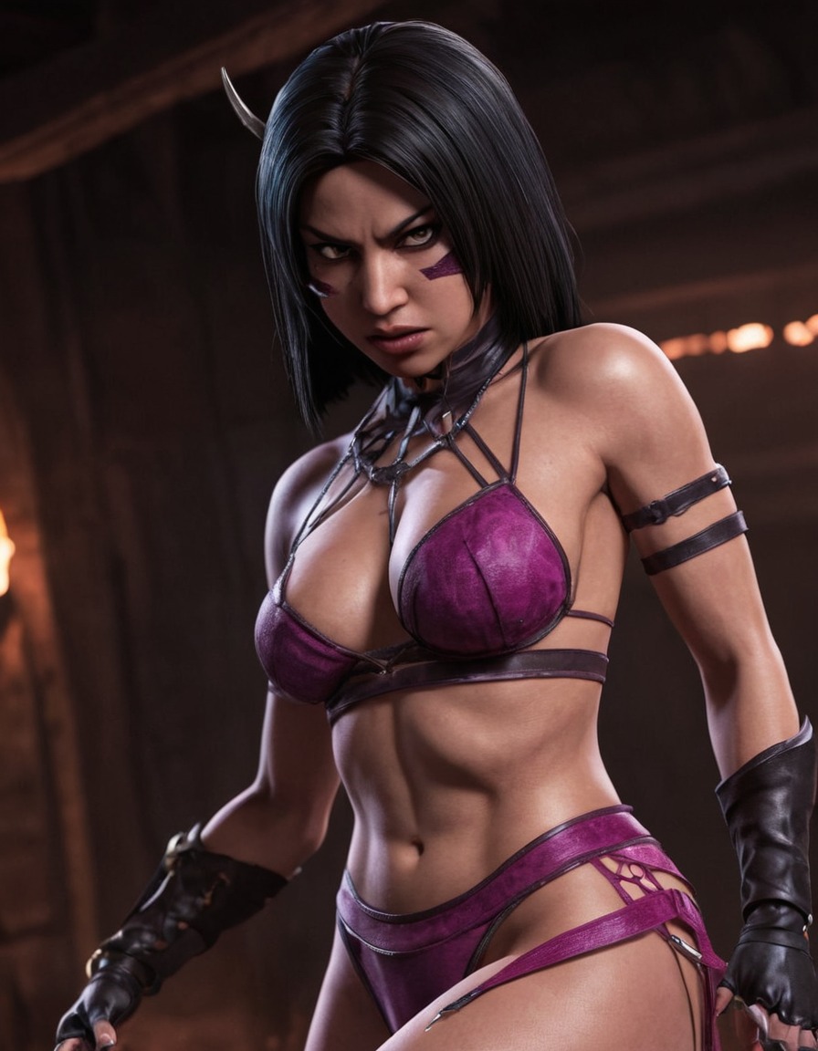 mortal kombat, video game, fighting game, mileena, combat, martial arts, gaming