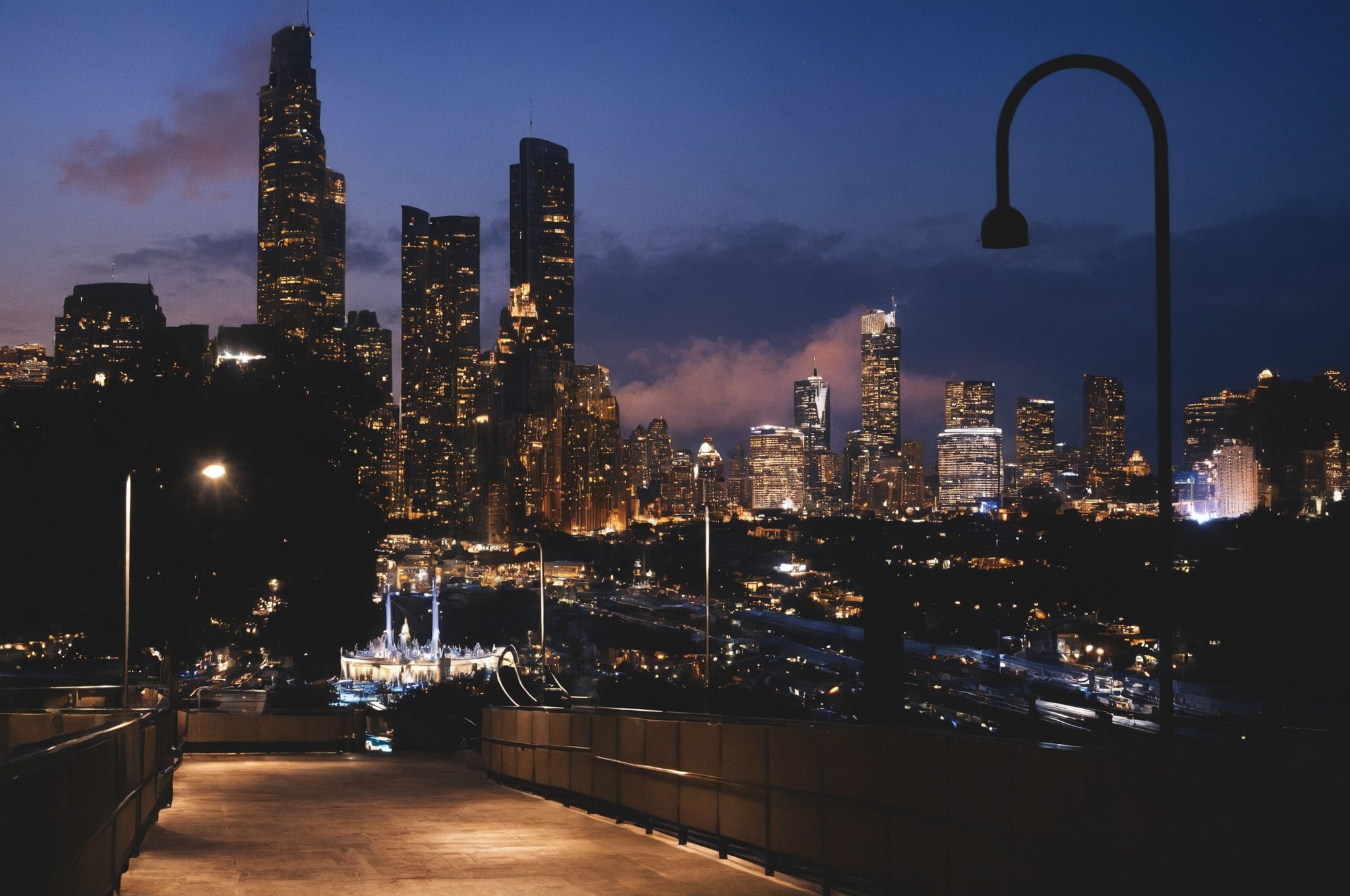 chicago, near south side, illinois, blue hour, metra, skyline, cityscape, july, my work