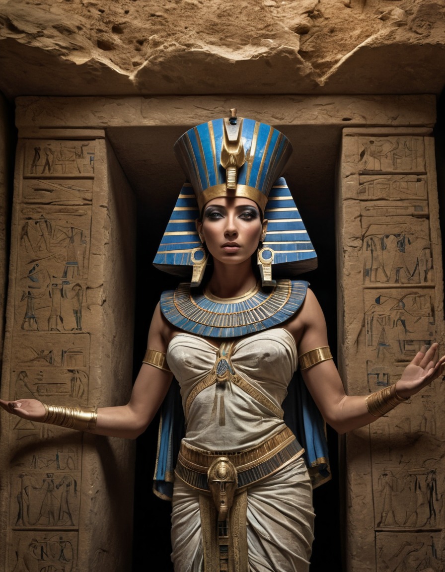 cleopatra, ancient egypt, tomb, royalty, historical, decay, zombie