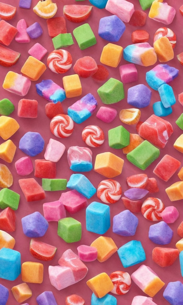 candy, pixelated, sweets, wallpaper