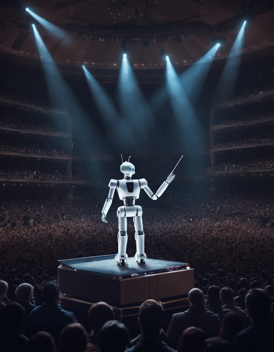 music, robot, concert, technology, entertainment, robots