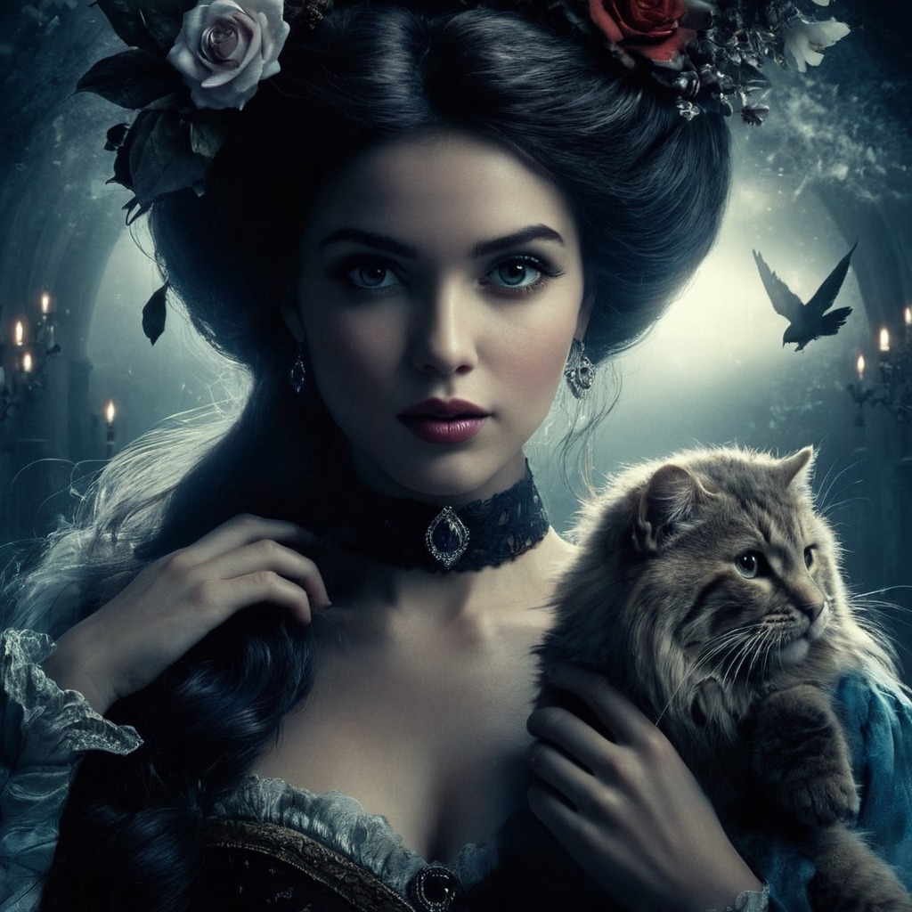 digitalart, portrait, beauty, magic, darkfairytales