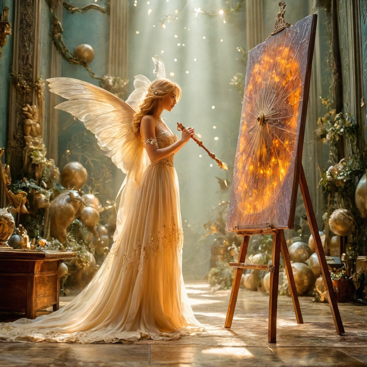 beauty, magic, fantasyart, angel, fairy, digitalart, surreal, artgoddess, celebration, creativity, ethereal, inspiration, masterpiece, painting, sculptures, studio, photoartistic, synthography, no_nft, kellylynnmartin