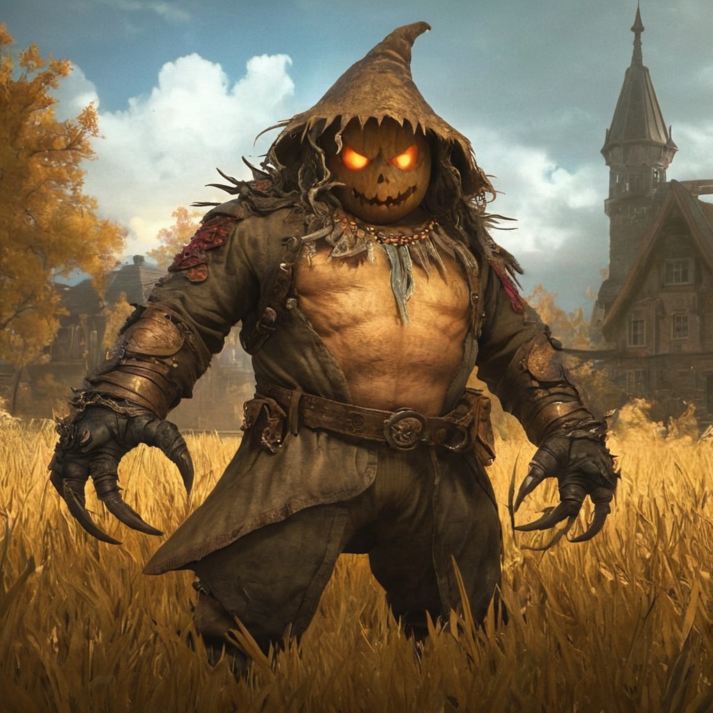 characterdesign, horror, monster, digitalart, game, fanart, fantasyart, digitalpainting, videogamefanart, scarecrow, warcraft, westfall, worldofwarcraft, wow, warcraftfanart, worldofwarcraftfanart, dailychallenge, harvestgolem, eastern_kingdoms, harvesthue