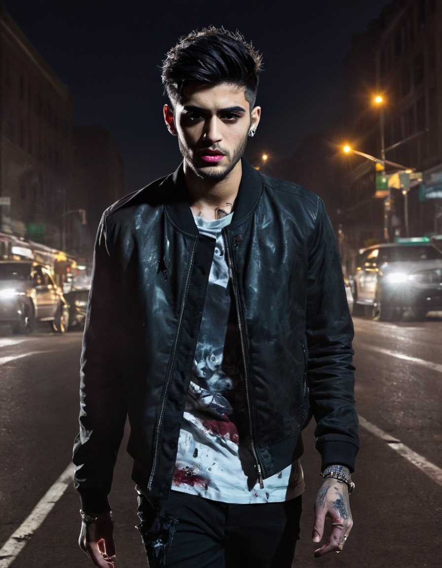 zayn malik, zombie, fashion, night, celebrity, celebrities