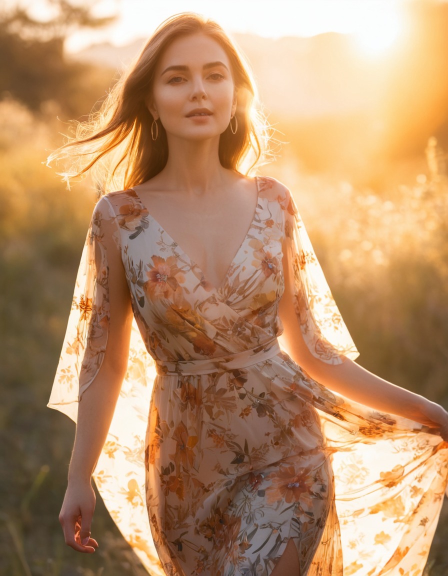 nature, beauty, sunlight, femininity, fashion, woman