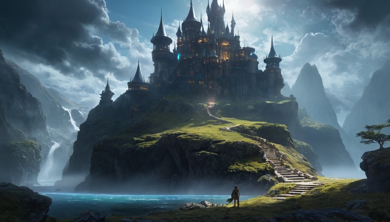 fantasyart, architecture, medieval, castle, digitalart, wallpaper, conceptart, photography, digitalpainting, characterdesign, cloudysky, fanartdigital, fantasyillustration, hyrule, castlefantasy