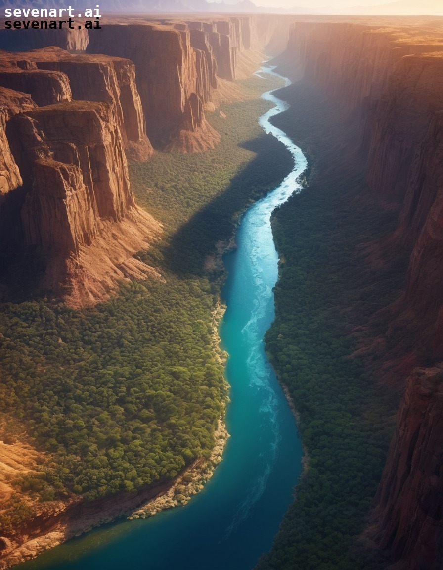 nature, landscape, canyon, river, scenic