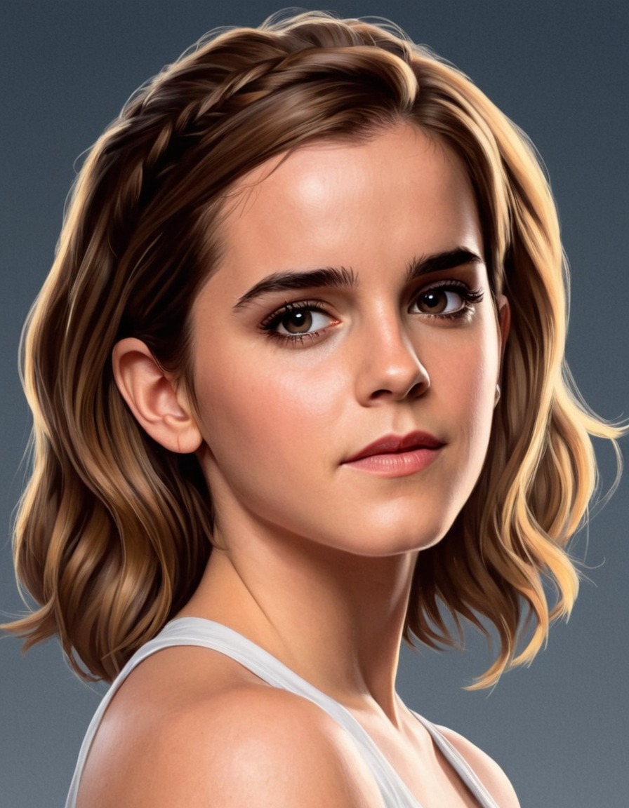 emma watson, painting, humor, celebrity, art, pop culture