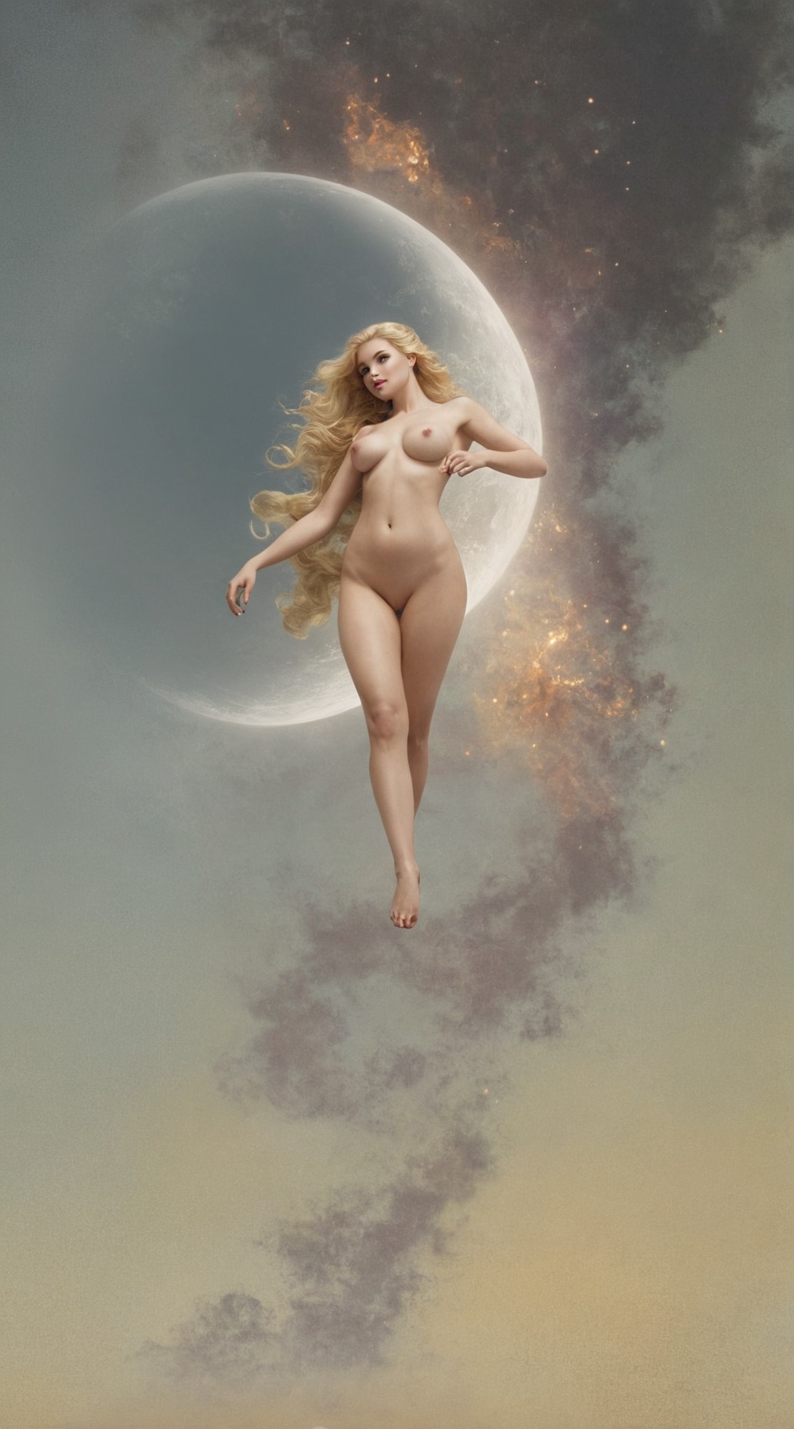 oil on canvas, art, painting, art history, luis ricardo falero, spanish art, sothebys, fantasy, 1880s, allegory, venus, mythology