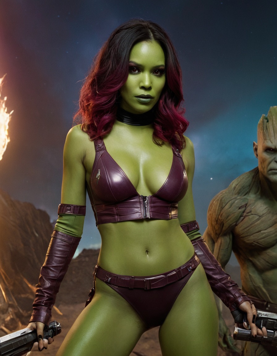 superhero, defeat, gamora, guardians of the galaxy