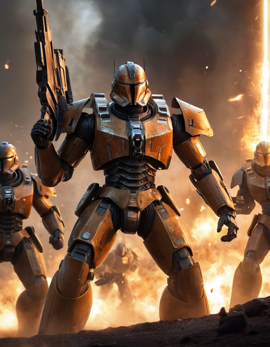 star wars, hk-47, battle, droid, combat, enemies, action, robots, games, movies