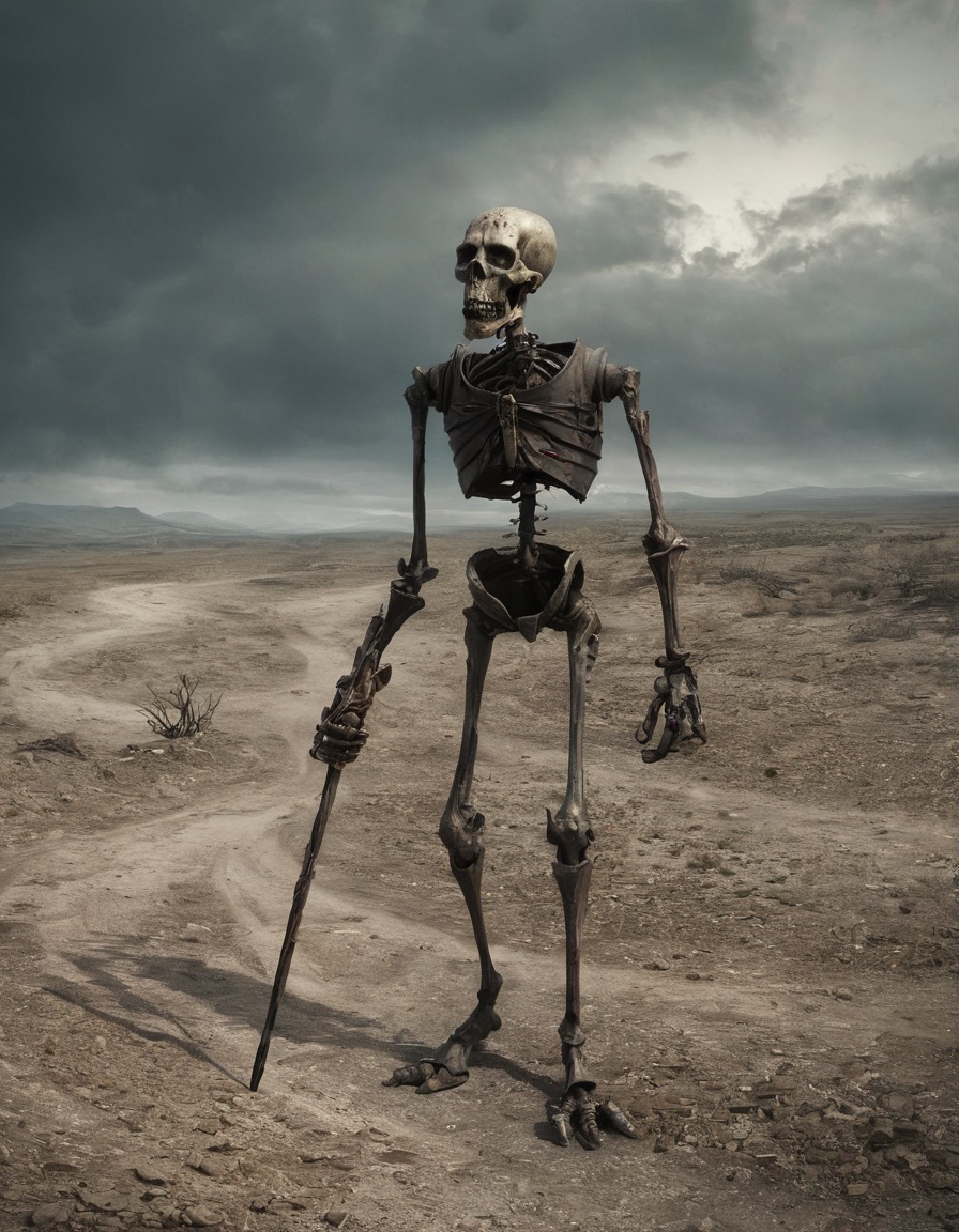 don quixote, zombie, desolate landscape, fiction, literature