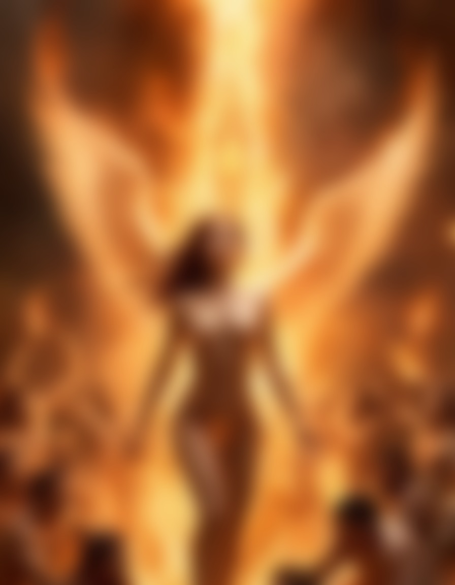 angel, woman, holy fire, demons, sexy, erotic, ai, aiart, art, digitalart