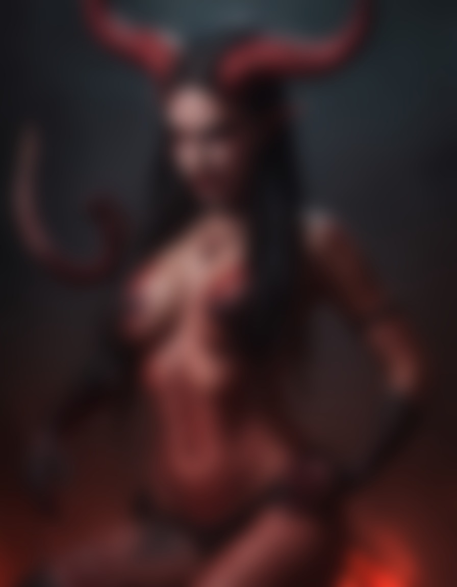 fantasy, demon, horns, tail, sexy, nsfw	