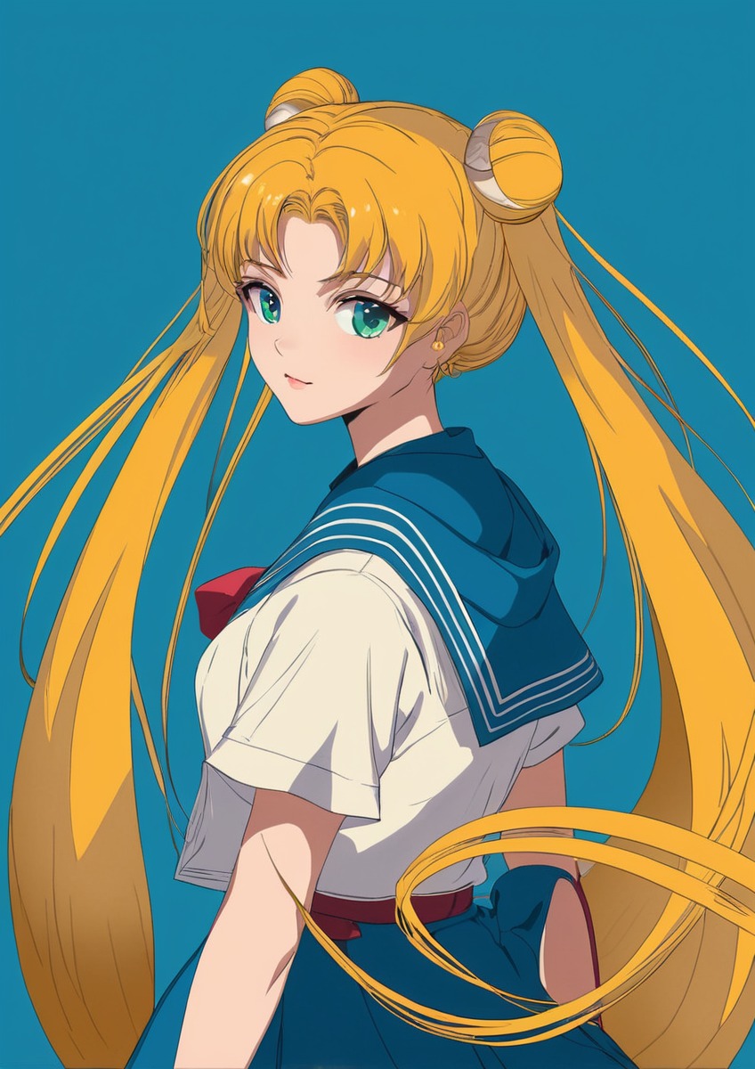 usagi tsukino, sailor moon, anime art, anime girl, mahou shoujo