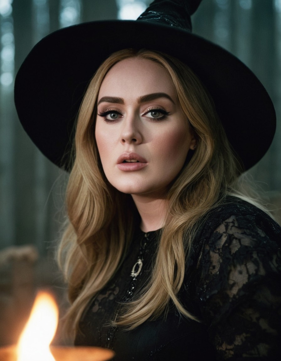 witch, adele, singer, musician, halloween, magic, celebrity