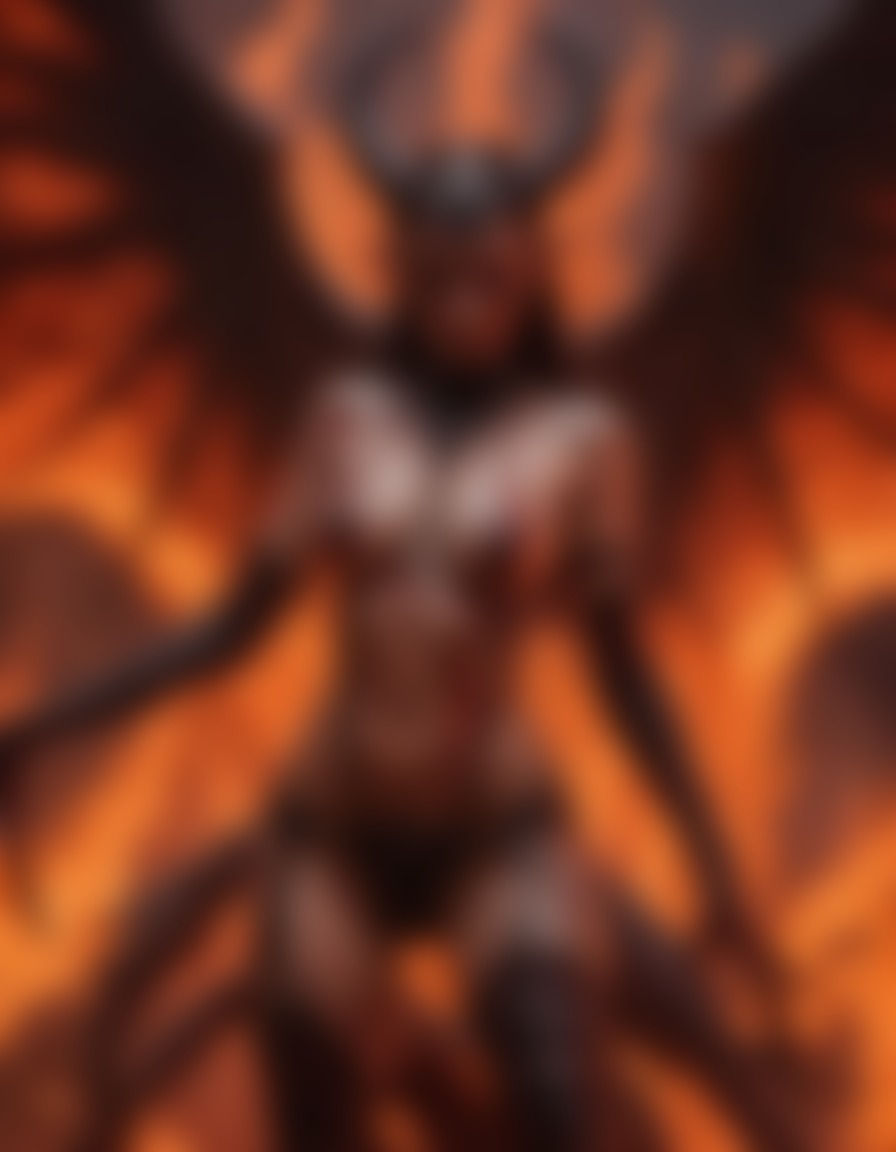 demoness, wings, horns, flames, hell, underworld, demon, sexy, nsfw	