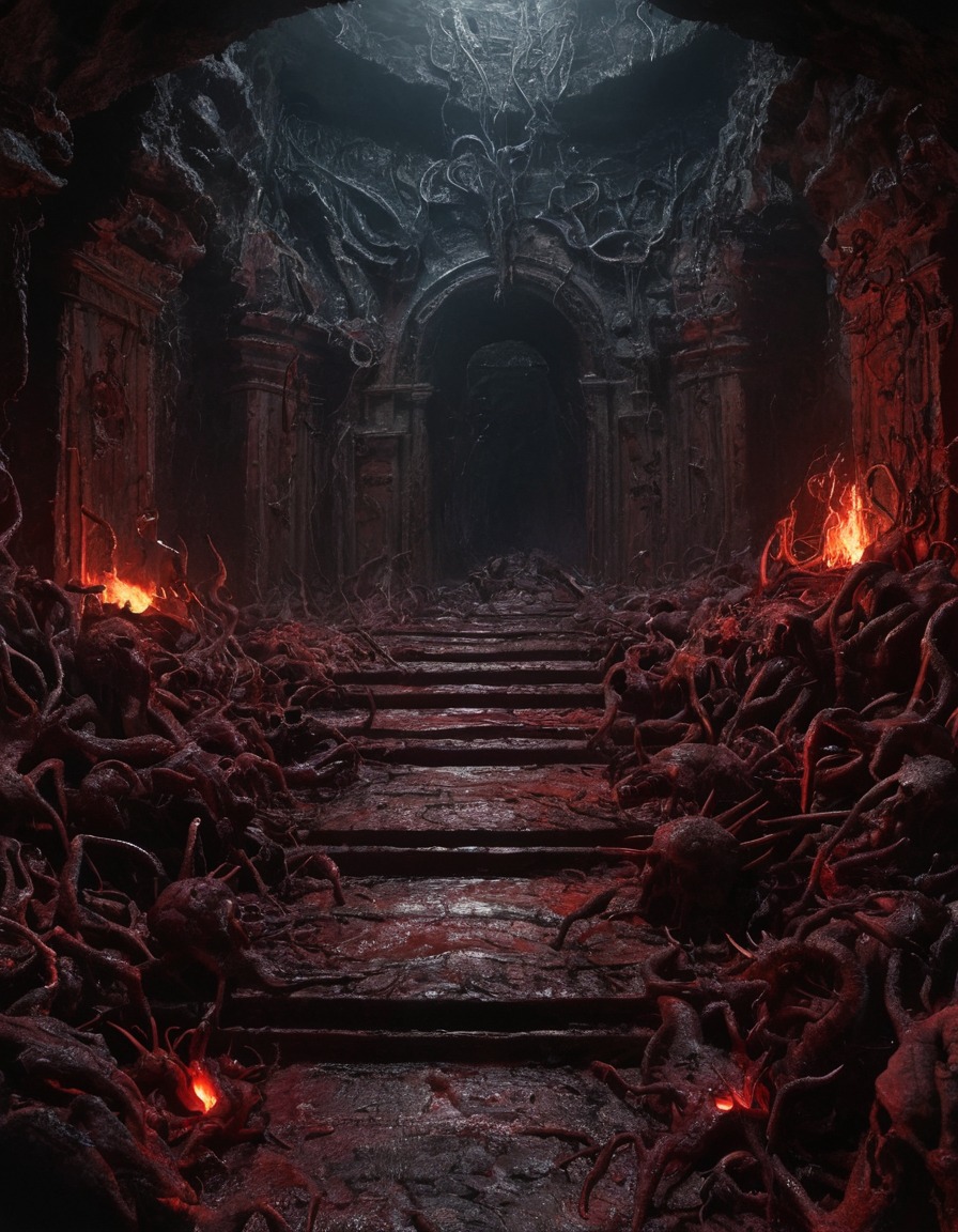 hell, torment, labyrinth, suffering, afterlife, underworld