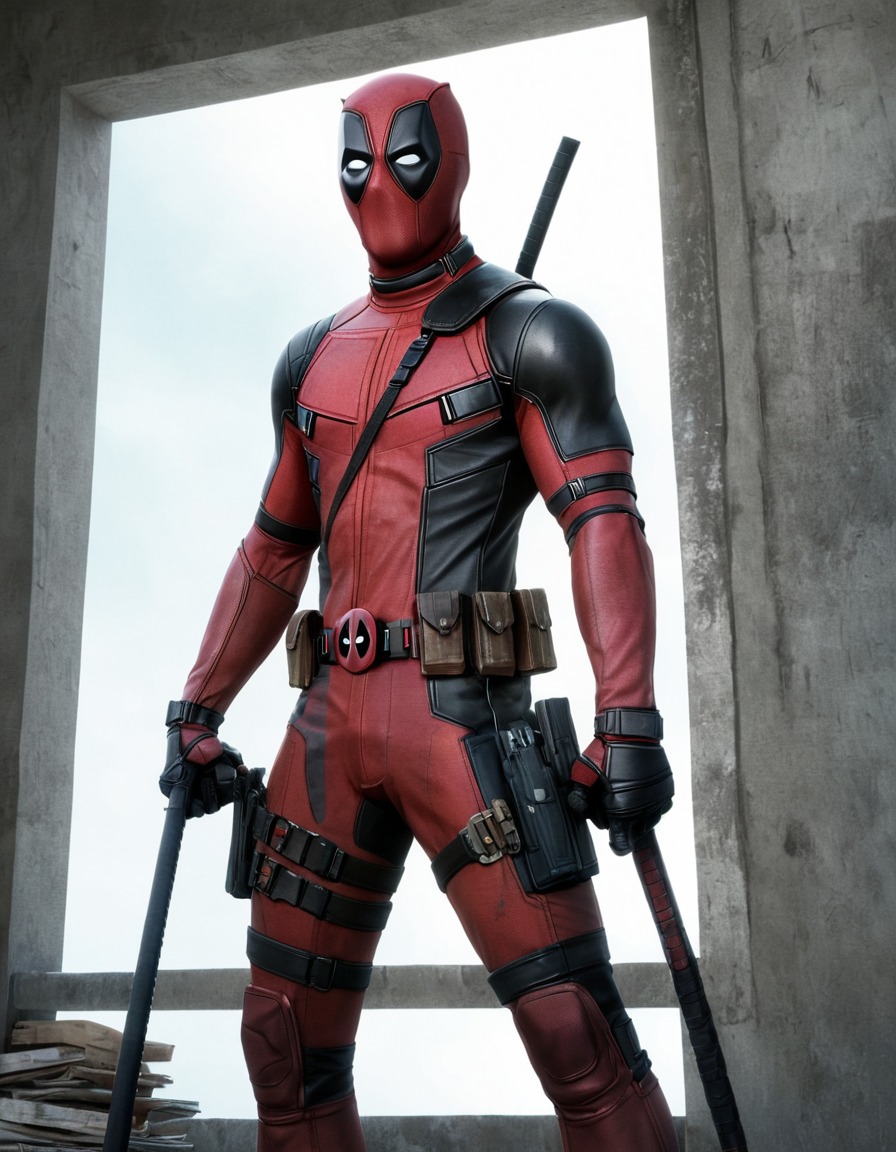 deadpool (character), marvel, action-comedy, ryan reynolds, antihero, painting, movie scene