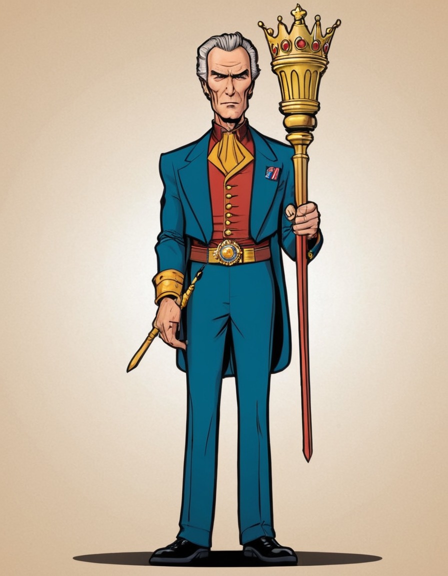 clint eastwood, king, scepter, movie character