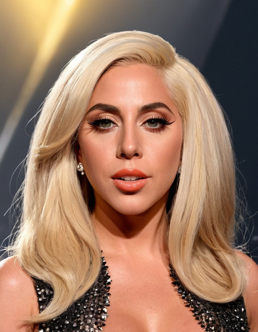 lady gaga, music artist, mesmerizing, beautiful, award-winning, portrait, celebrity