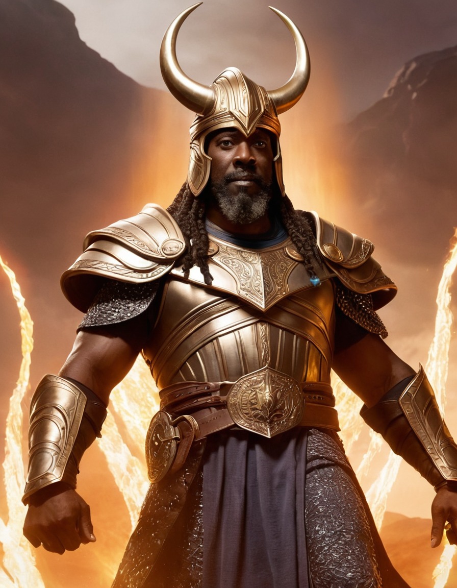 heimdall, norse mythology, god, epic, battle scene, asgard, mythology