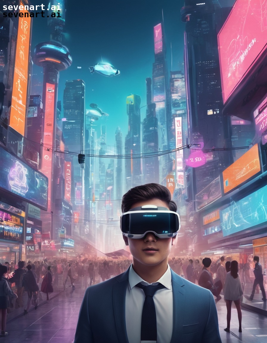 augmented reality, technology, futuristic society, digital world, integration, future