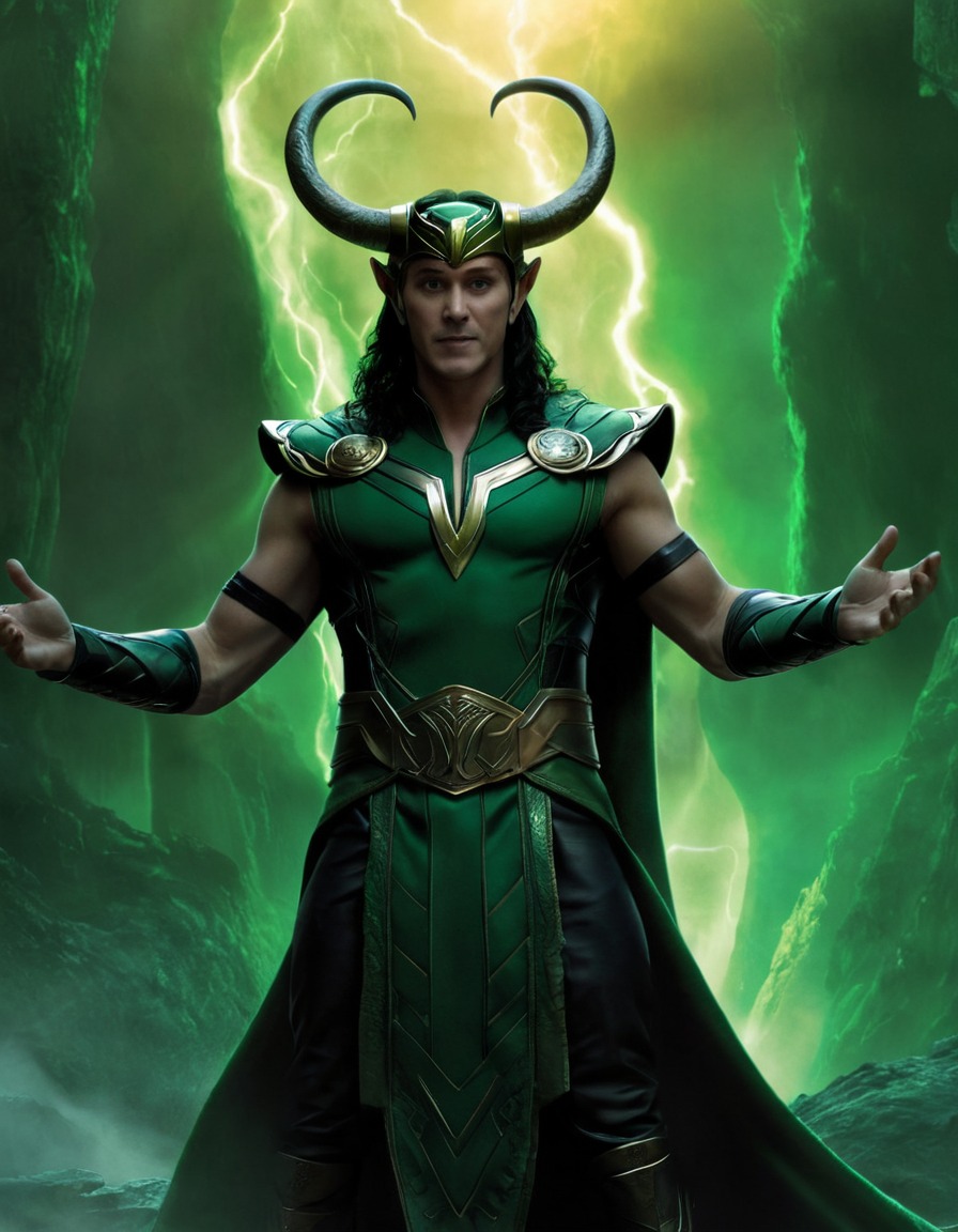 loki, god, epic scene, mythology, norse, divine power, trickster