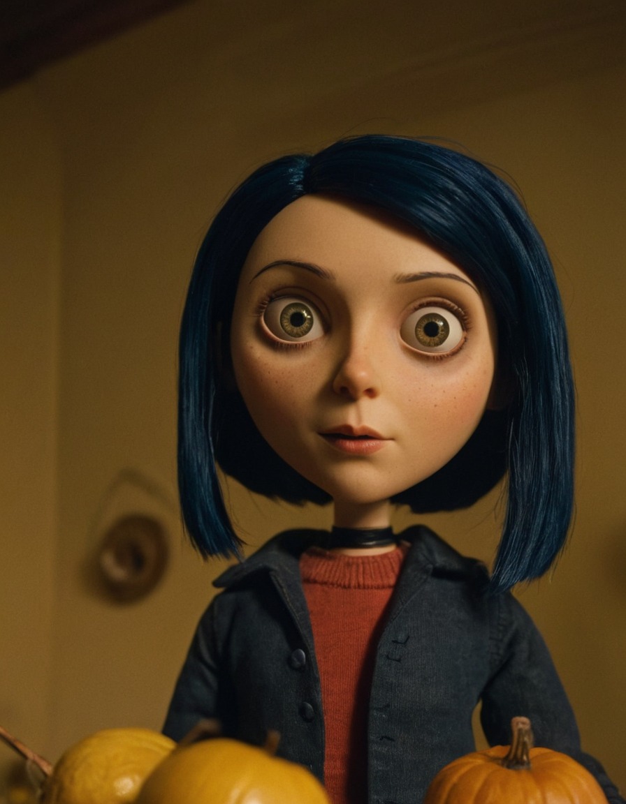 coraline jones, coraline, beautiful woman, character transformation, animated film, neil gaiman, fantasy