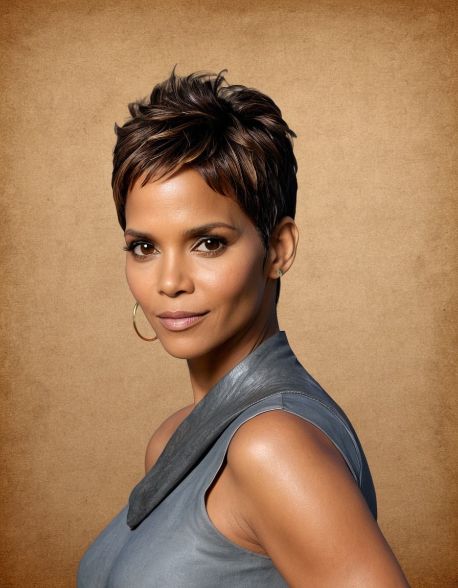 halle berry, portrait, painting, medieval, art