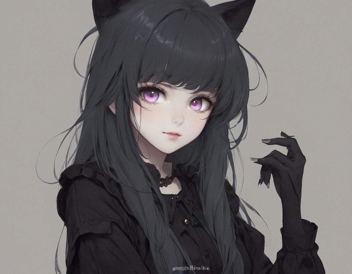 digitalart, anime, fanart, characterdesign, animegirl, animedrawing, cartoon, catgirl, portrait, digitalpainting, animefanart, pawsandclaws