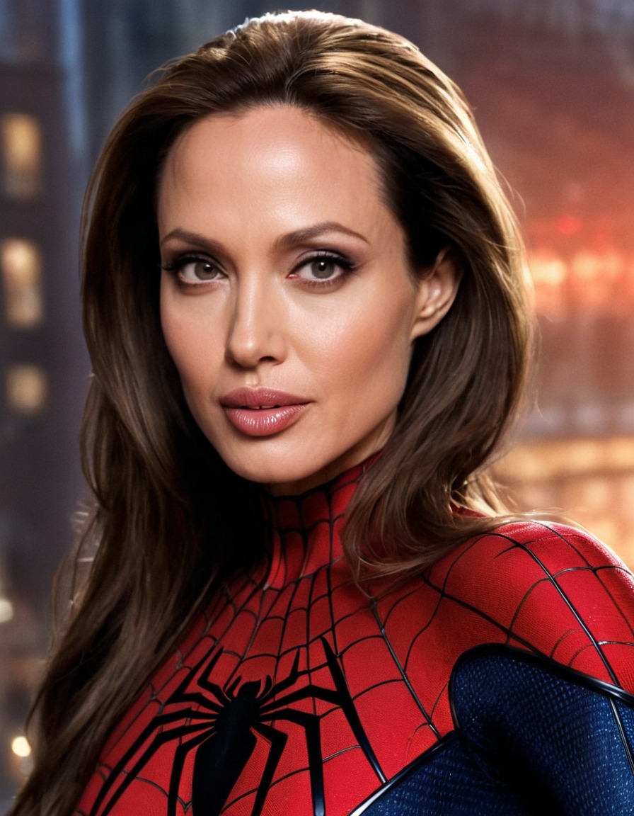 angelina jolie, spiderman, actress, hollywood, superhero, celebrity, marvel comics