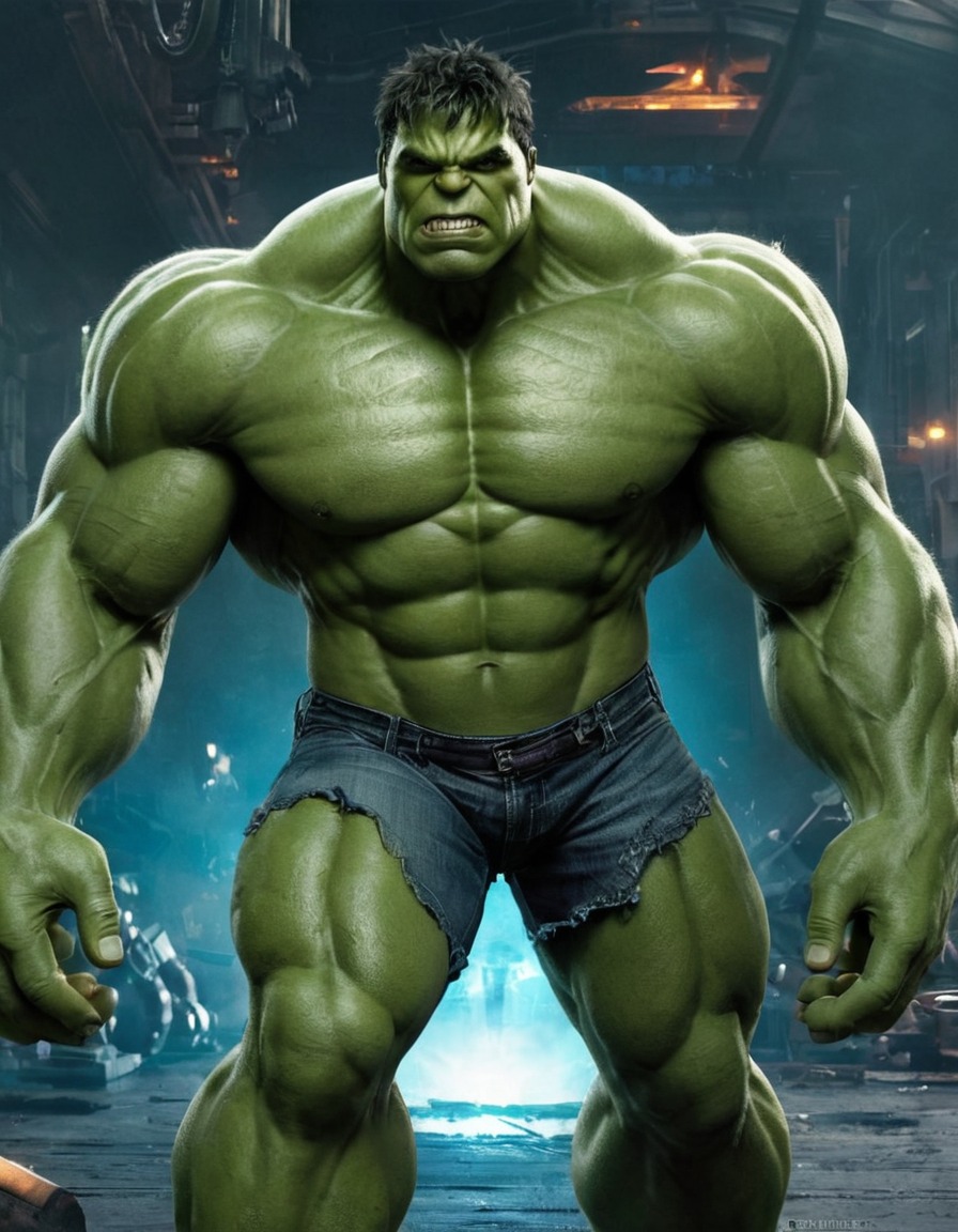 hulk, robot, marvel comics, superhero