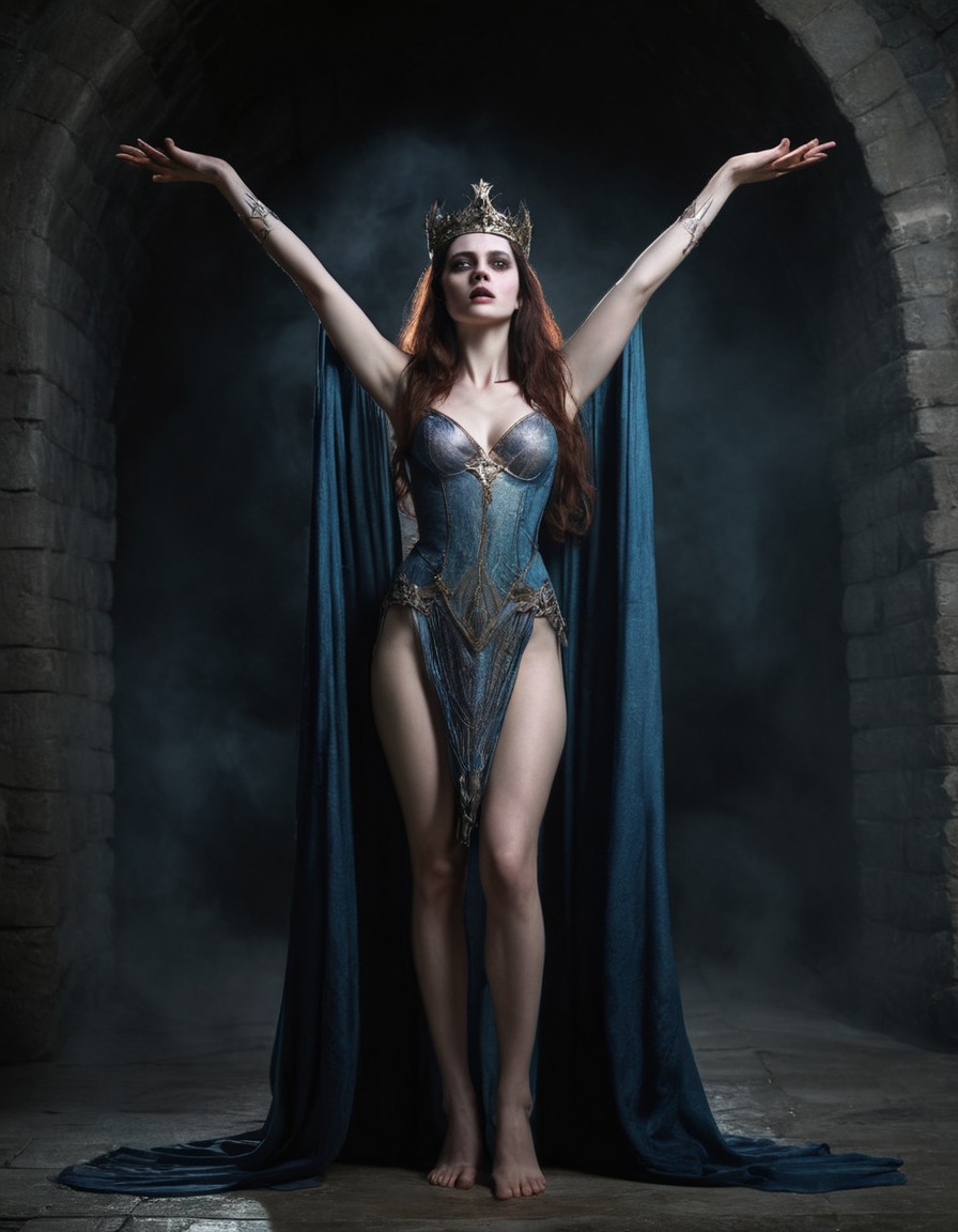 morgana le fay, arthurian legend, seductive woman, mythology, magic, camelot, medieval