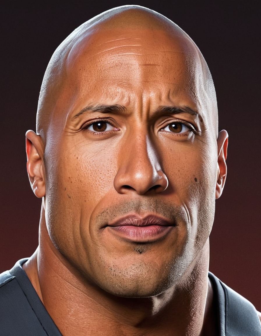 dwayne johnson, the rock, portrait, celebrity, actor, wrestler