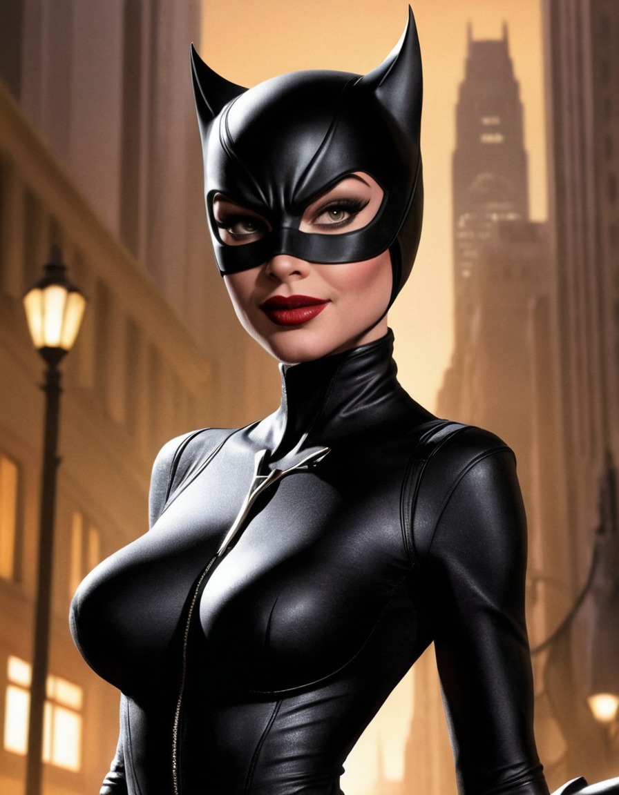 fun, catwoman (dc comics), humor, caricature