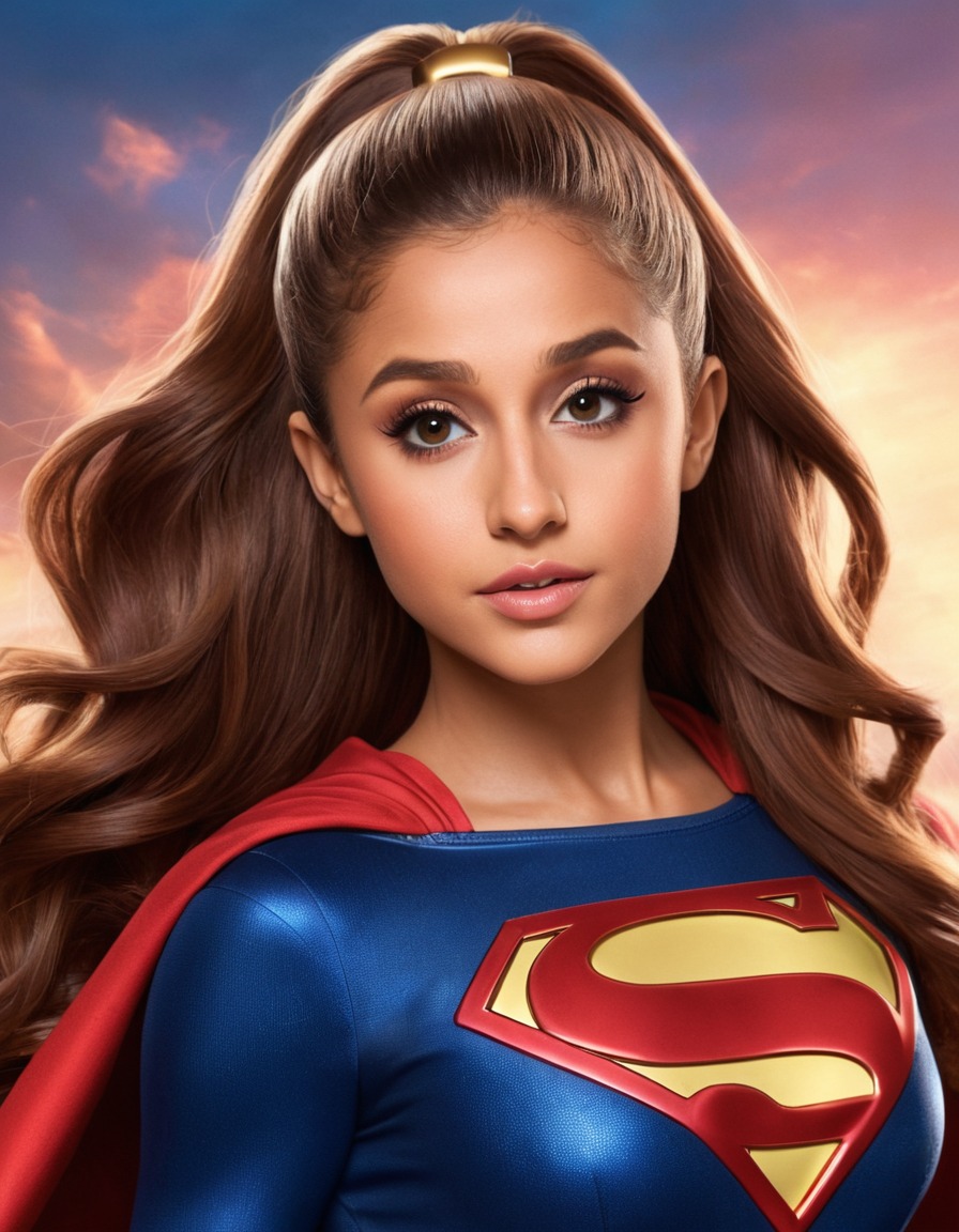 ariana grande, supergirl, celebrity, singer, entertainment, music, pop culture