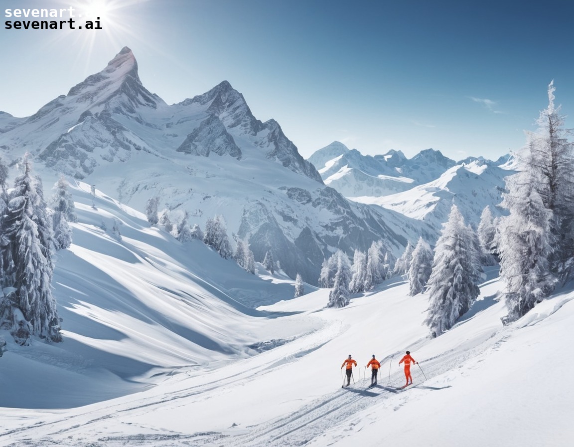 winter, snow, swiss alps, skiing, landscape, europe