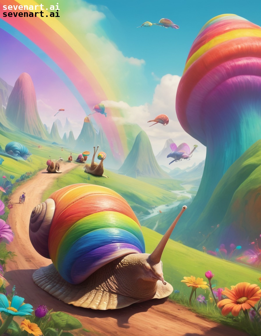 fantasy, whimsical, parade, creatures, rainbow