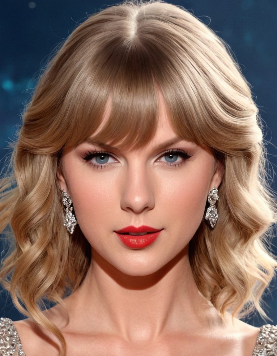 taylor swift, singer, portrait, award-winning, beautiful, musician