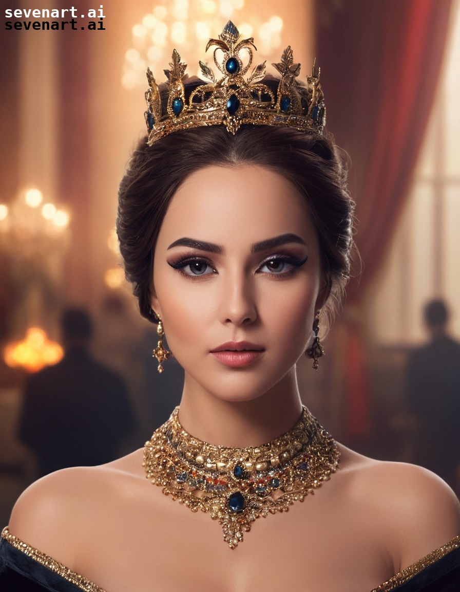 beauty, elegance, royalty, makeup, portrait, woman