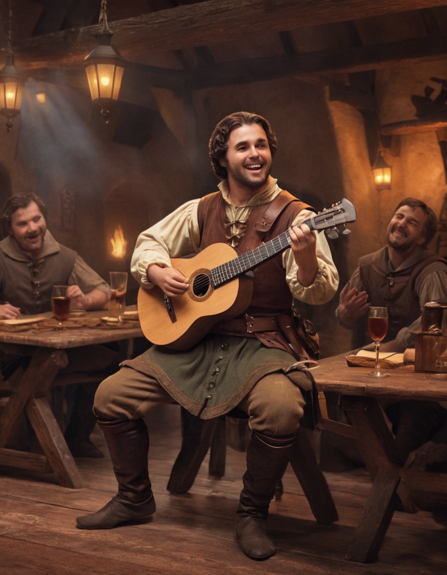 music, troubadour, lute, ballad, tavern, middle ages