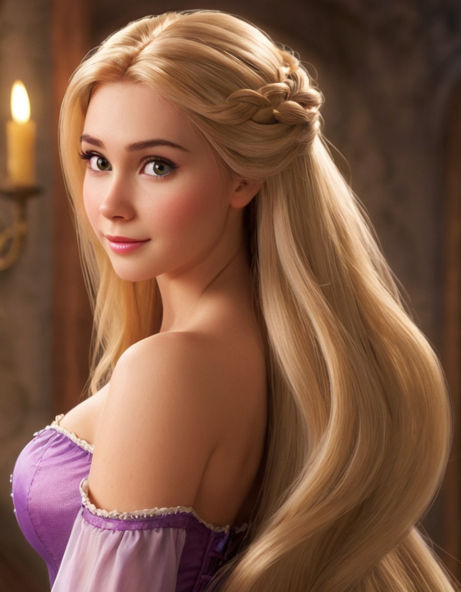 rapunzel, tangled, princess, fairy tale, long hair, disney