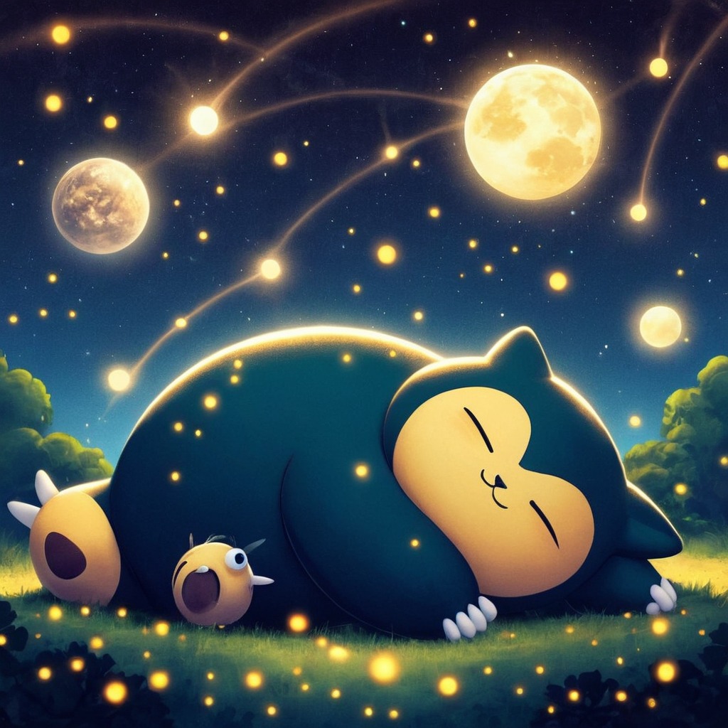 fanart, videogamefanart, cartoon, pokemon, snorlax