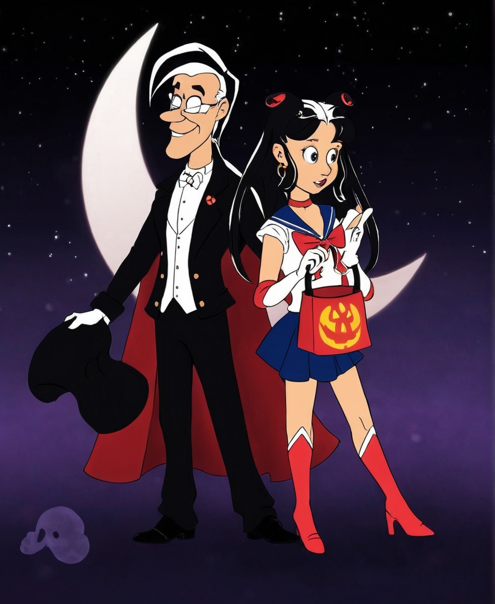 fanart, cosplay, sailormoon, cartoon, crossover, halloween, originalcharacter, pierre, rose, warnerbros, loonaticsunleashed, warnerbrosanimation