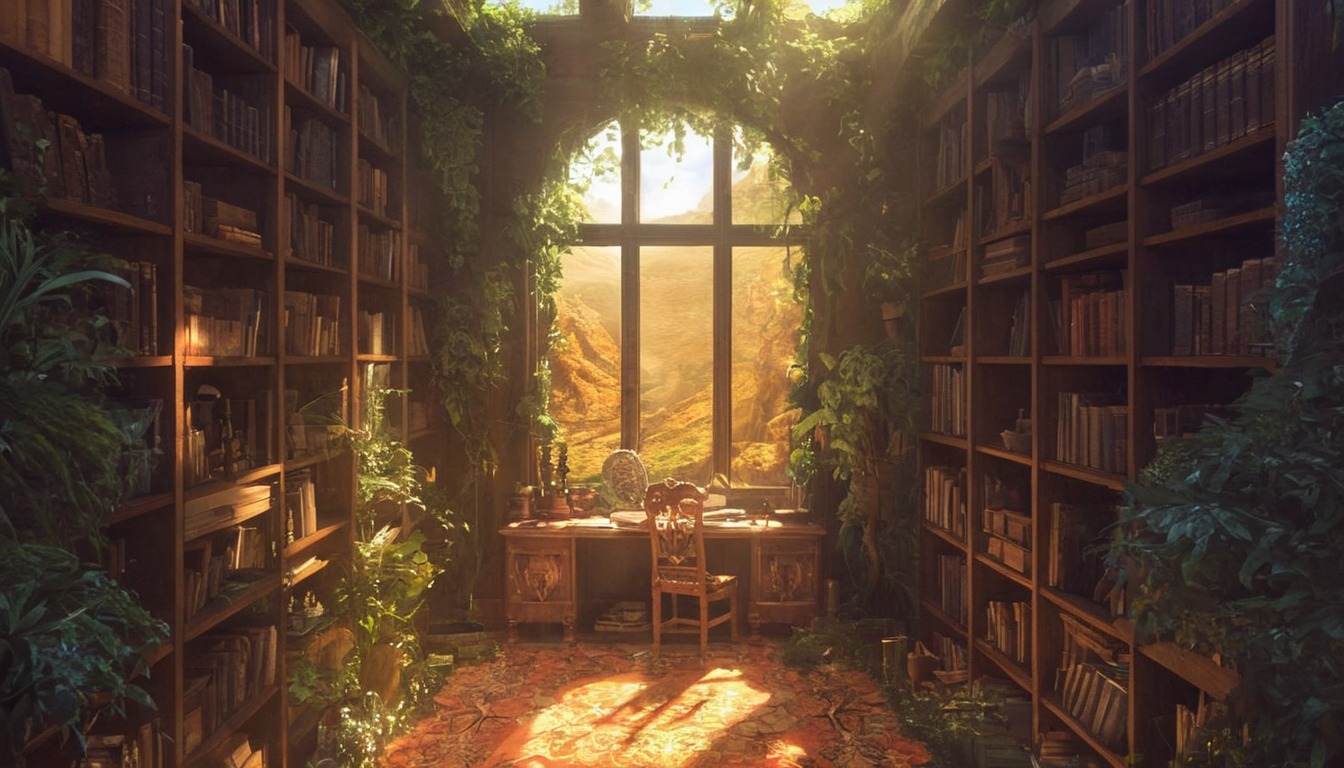 architecture, digitalart, anime, wallpaper, books, plants, photography, magic, digitalpainting, adoptable, artforsale, conceptart, fantasy, fantasyart, vines, adoptableoc, adoptablesopen, dailychallenge, aiadoptable, midjourney, midjourneyart, midjourneyartwork